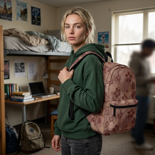 Floreva Hibiscus Backpack – Mocha