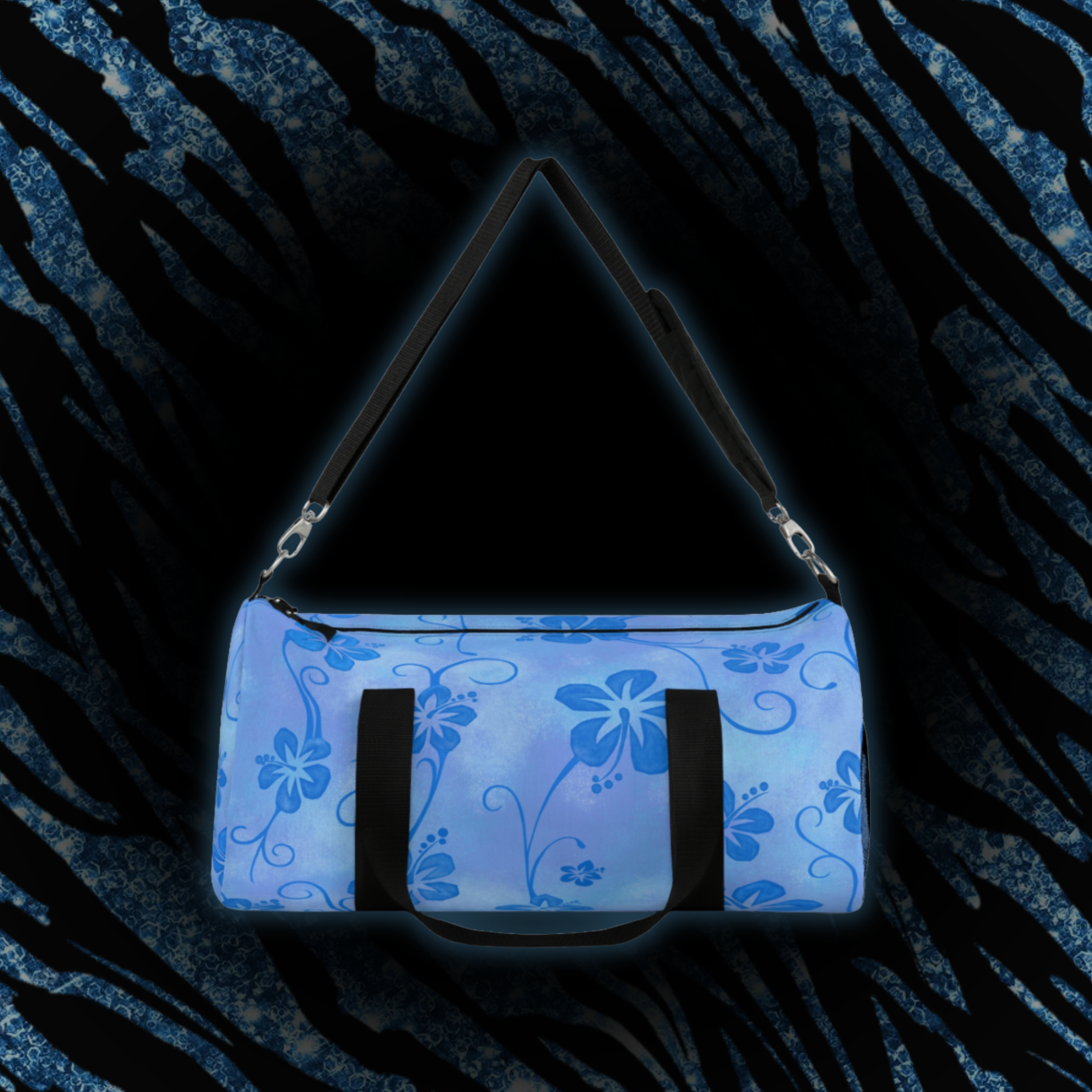 Floreva Hibiscus Duffel Bag — Ocean