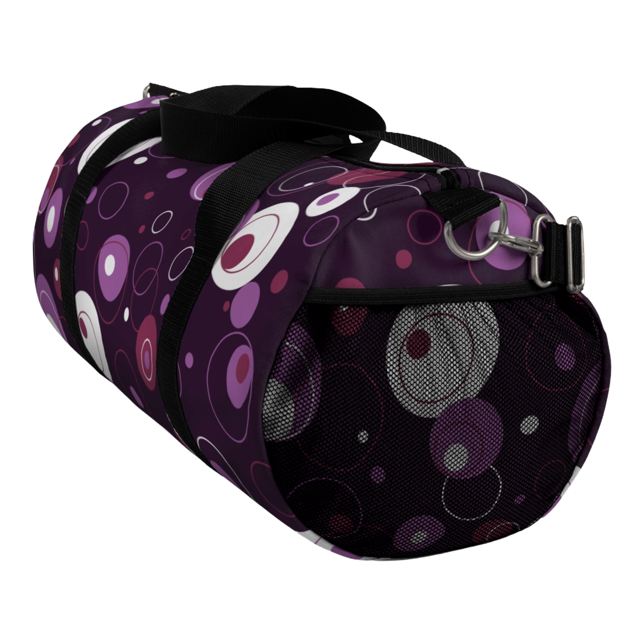 Floreva Retro Circles Duffel - Berry Basket