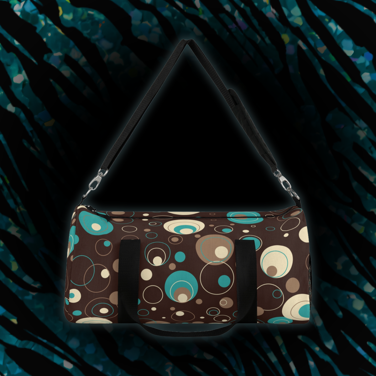 Floreva Retro Circles Duffel - Retro Teal